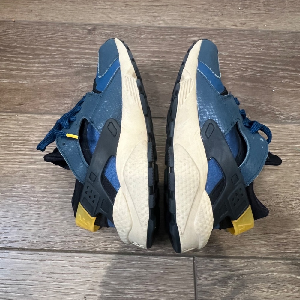 Nike Mens Huarache Premium Armory Navy University GOld - Picture 8 of 10